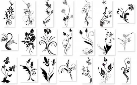 Трафарет для узора для ногтей