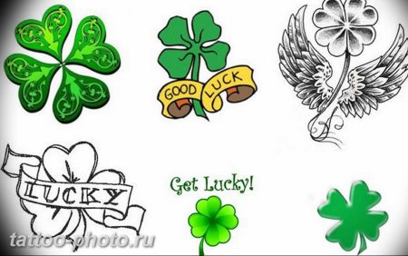 Татуировка Клевер эскиз