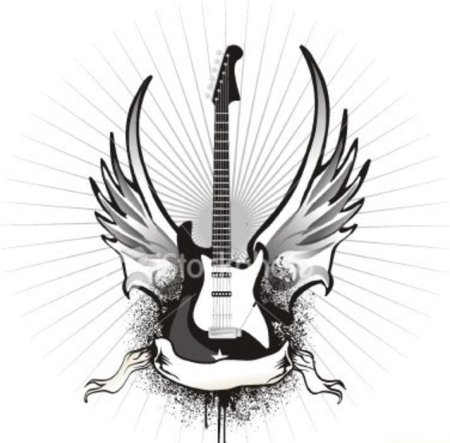Татуировка Fender Stratocaster