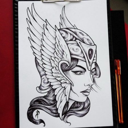 Брунгильда Валькирия тату