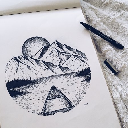 Горы эскиз
