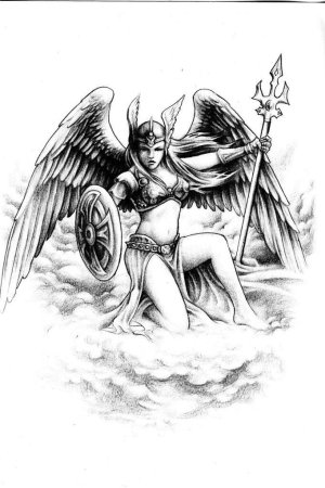 Валькирия Скандинавская мифология тату