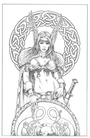 Воительница тату Викинги