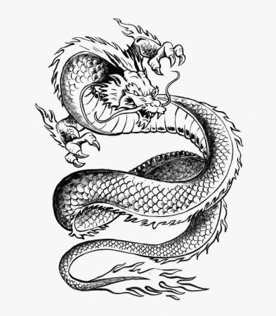 Дракон китайский рисунки тату (49 фото)