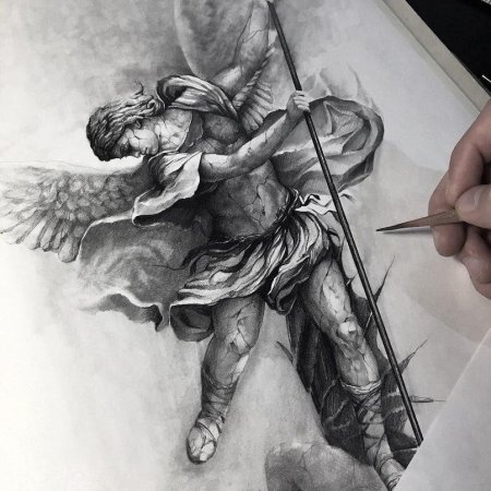 Тату Архистратиг Михаил эскизы