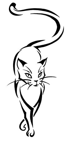 Тату кошка