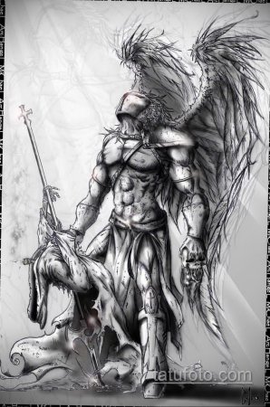 Тату Архангел и демон