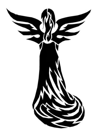 Тату Готика трайбл