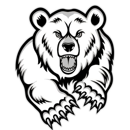 Медведь тату эскиз