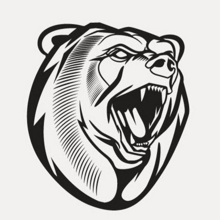 Медведь тату эскиз