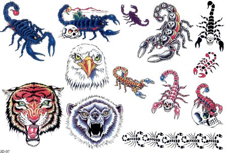 Эскизы татуировок молодежных