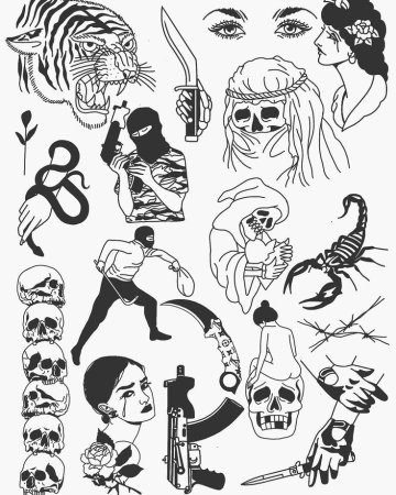 Крутые тату эскизы