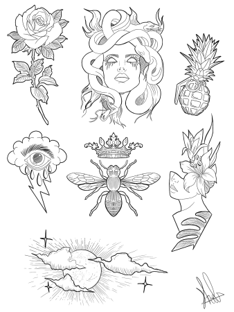 Шаблоны татуировок для мужчин