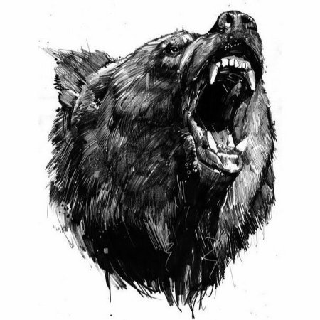 Медведь Татуировка эскиз