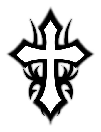 Крест тату эскиз