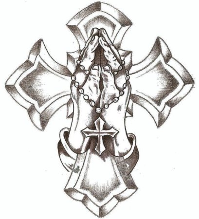 Православный крест тату эскизы