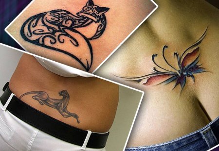 Тату на поясе
