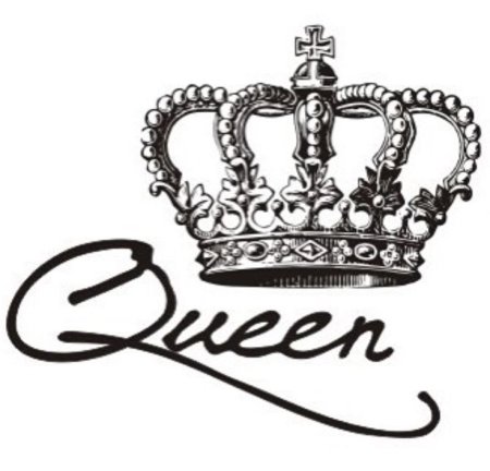 Эскиз тату корона для девушек