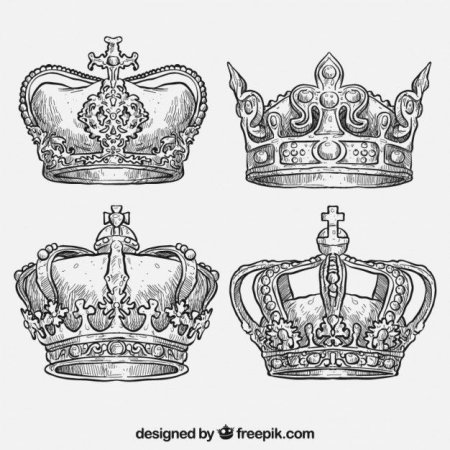 Корона тату эскиз