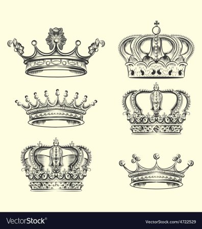 Корона тату эскиз