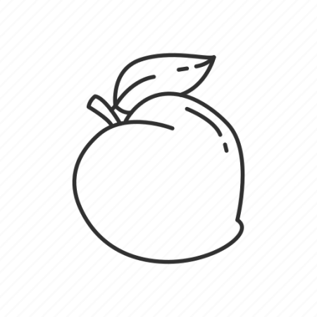 Персик контур