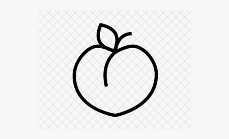 Персик контур