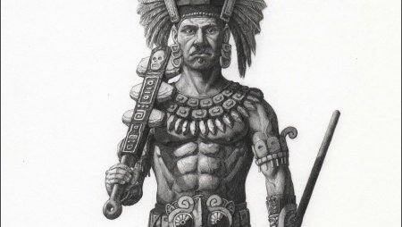 Воин Ацтек Майя индеец