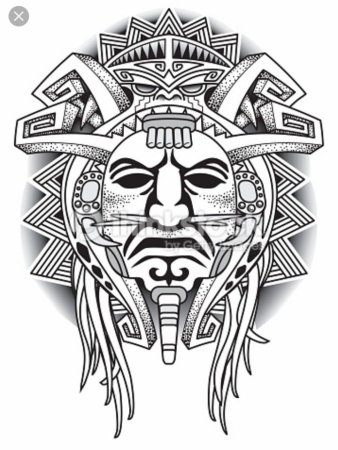 Маска ацтеков Тотем