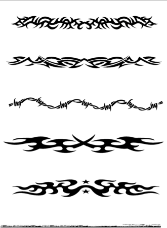 Тату браслет трайбл