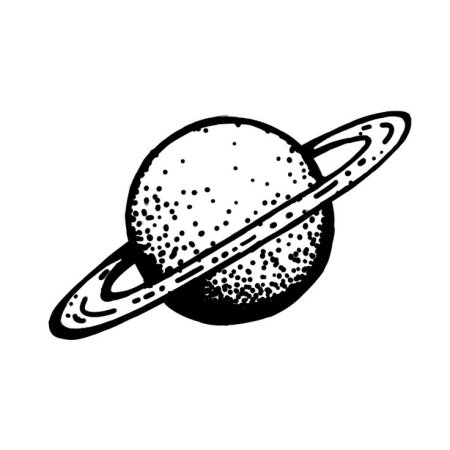 Эскиз планеты Сатурн