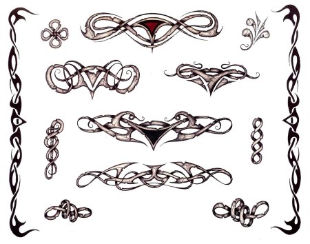 Тату на пояснице для девушек эскизы