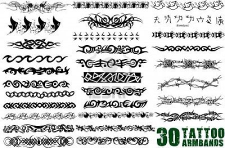 Эскизы тату вокруг кисти