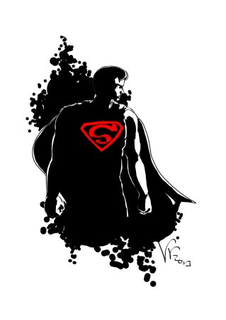 Тату Супермен эскиз