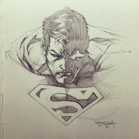 Тату Супермен эскиз