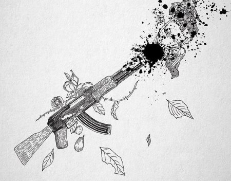 Эскиз тату автомат