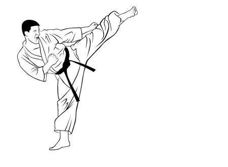 Каратист вектор