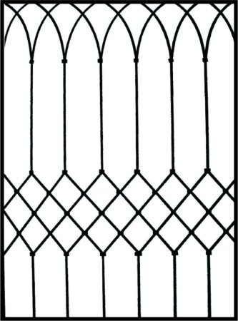 Монастырская решетка холодная ковка
