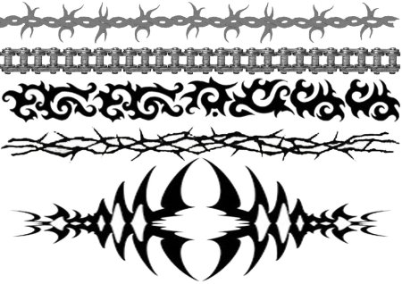 Тату Готика трайбл