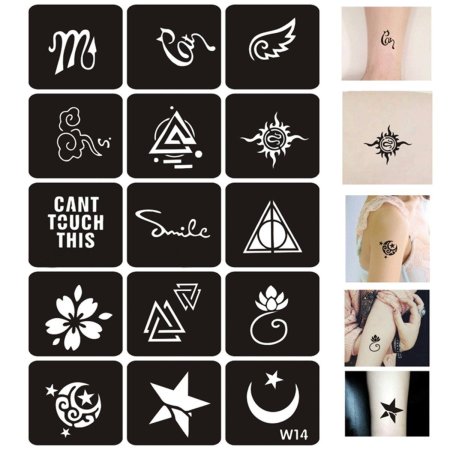 Временное тату трафареты