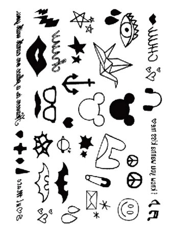 Переводные Татуировки маленькие