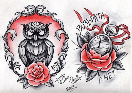 Тату олдскул эскизы