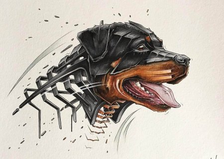 Ротвейлер эскиз