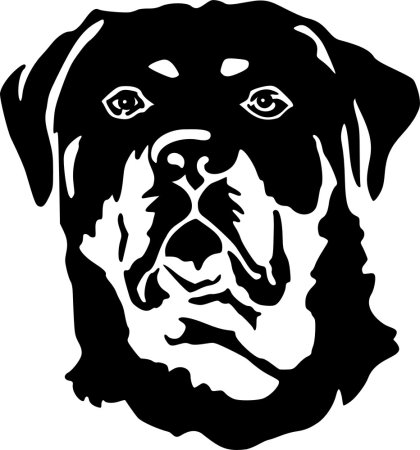 Ротвейлер силуэт