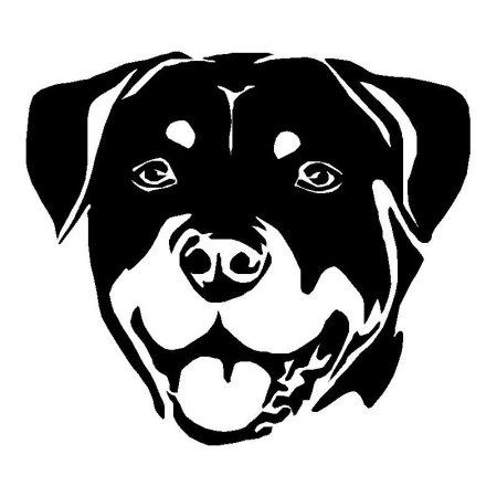 Ротвейлер вектор чб