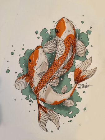 Карпы кои Хаяо Миядзаки