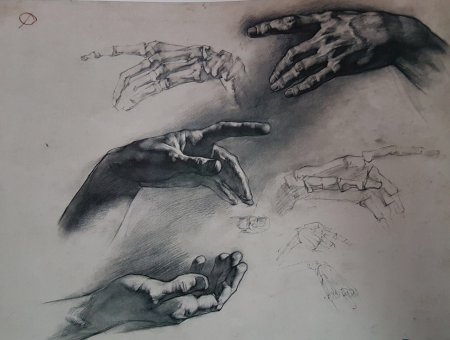 Академический рисунок руки