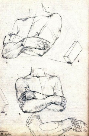 Готфрид Баммес рисование рук