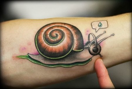 Татуировка улитка эскиз