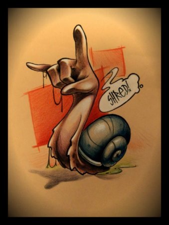 Тату улитка эскизы