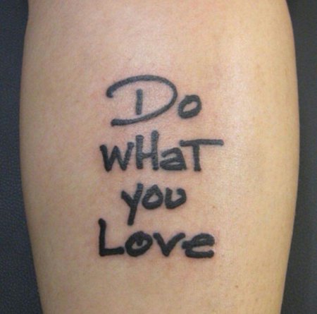 Надписи на английском на руке